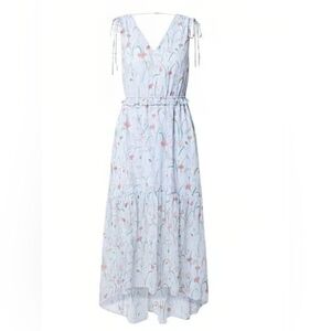 NWT Banana Republic Size 0 Petite Floral Ruched Maxi Dress